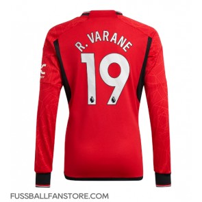 Manchester United Raphael Varane #19 Replik Heimtrikot 2023-24 Langarm